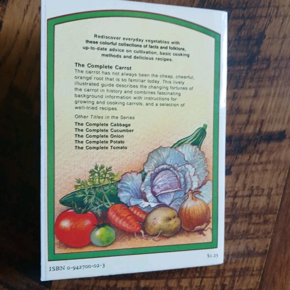 Set Of 4 The Complete Vegetable Caroline Francis 1981 Illust. Mini Cookbooks PB